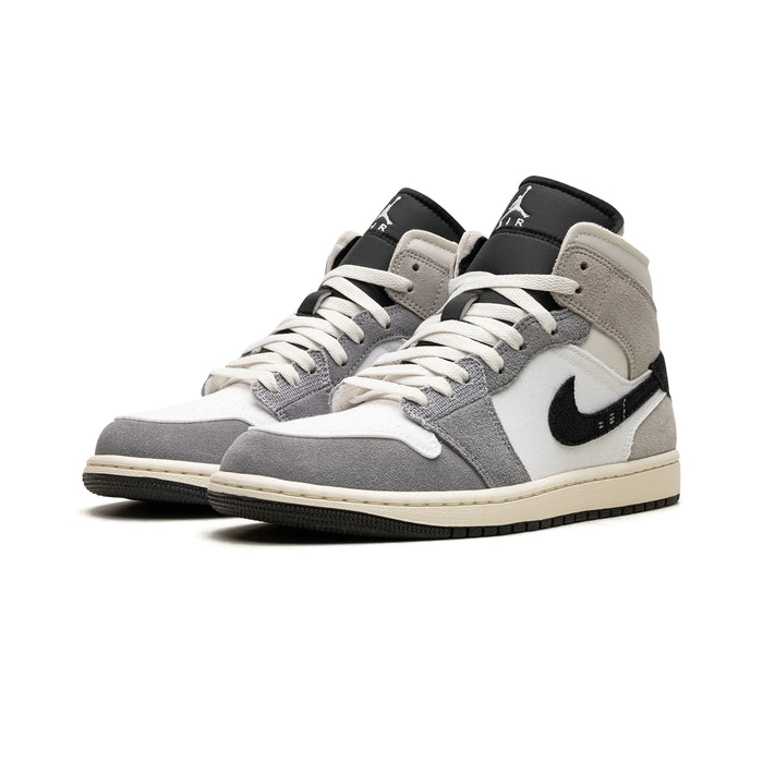 Jordan 1 Mid SE Craft Alb Cement Gri Negru