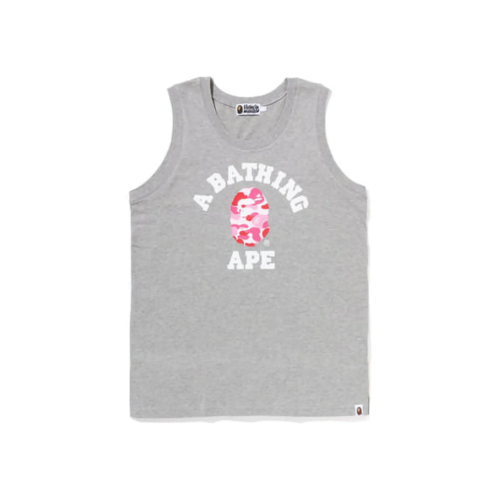 BAPE ABC Camo College Tank Top Gri Roz