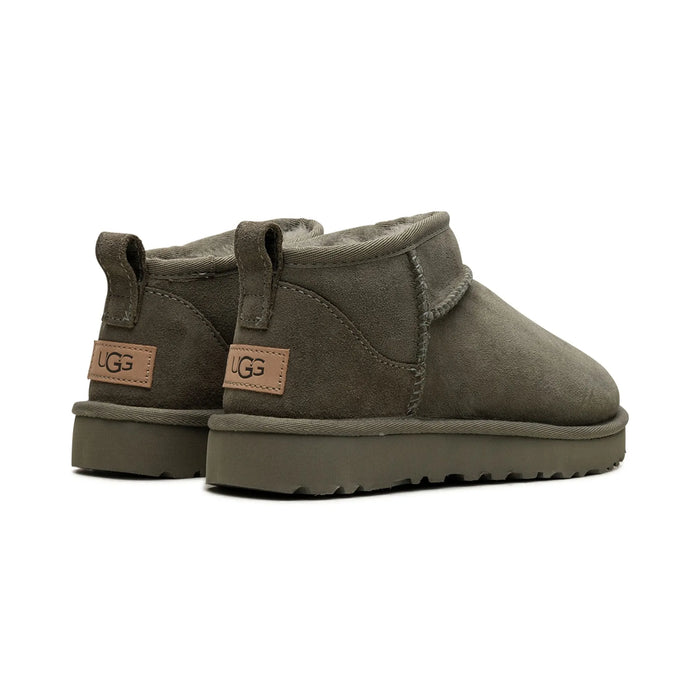 Ghete UGG Classic Ultra Mini, verde muschi (femei)