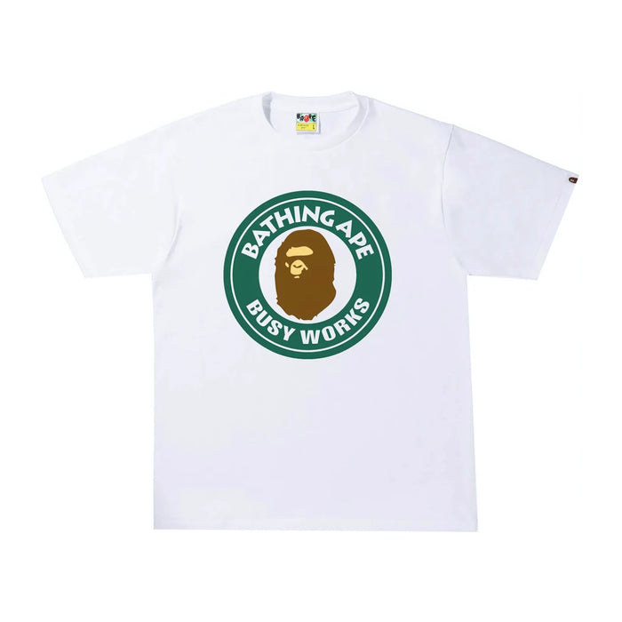 Tricou BAPE Colors Busy Works Alb