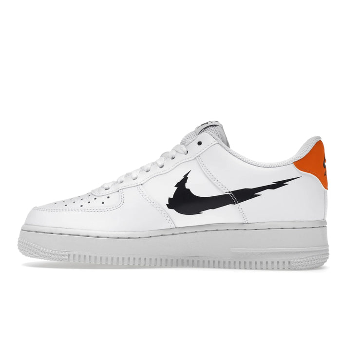 Nike Air Force 1 Low '07 Glitch Swoosh Biały Pomarańczowy