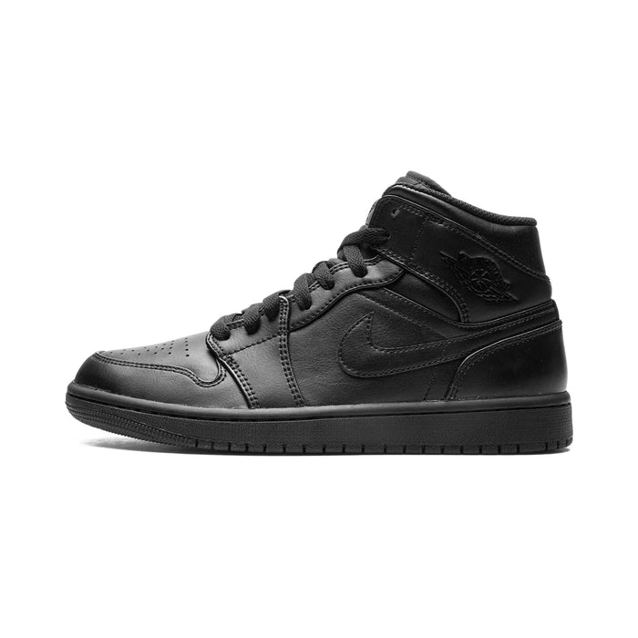 Jordan 1 Mid Potrójny Czarny (2022)