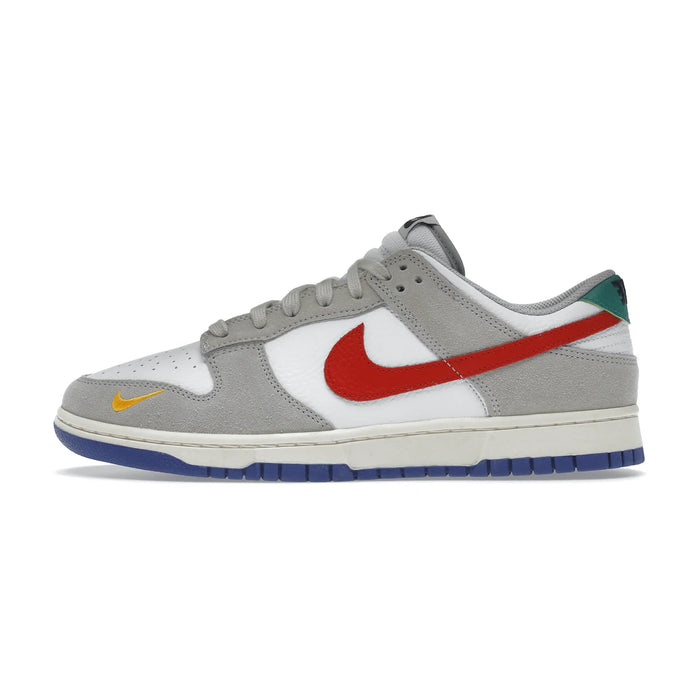 Nike Dunk Low Light Iron Ore Czerwony Niebieski