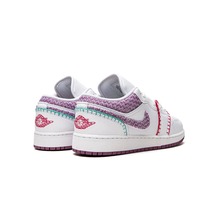 Jordan 1 Low White Light Bordeaux (GS)