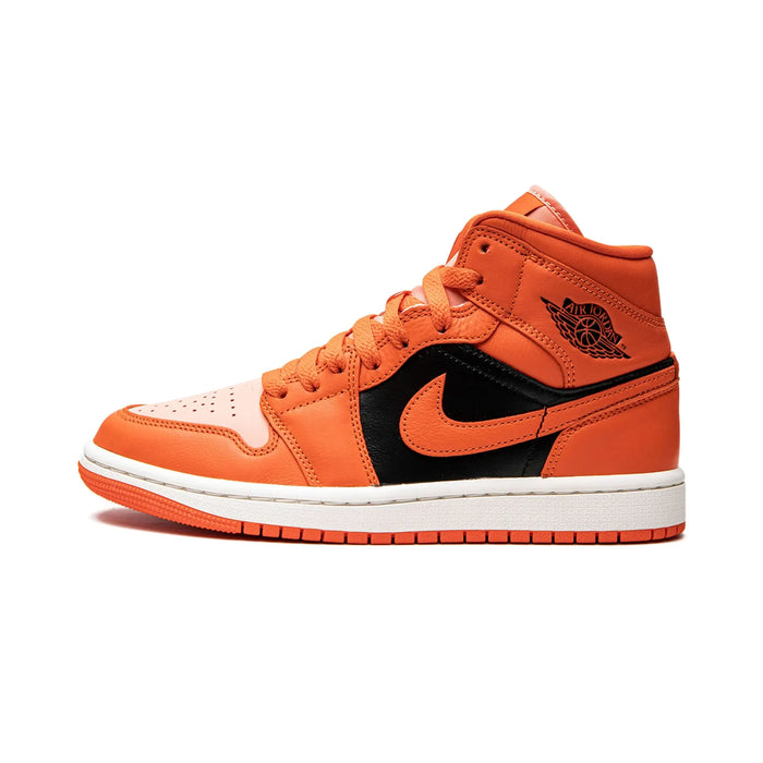 Jordan 1 Mid SE Rush Orange Crimson Bliss (Women's)