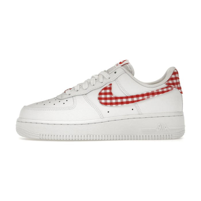 Nike Air Force 1 Low '07 Essential White Mystic Red Gingham (Women's)